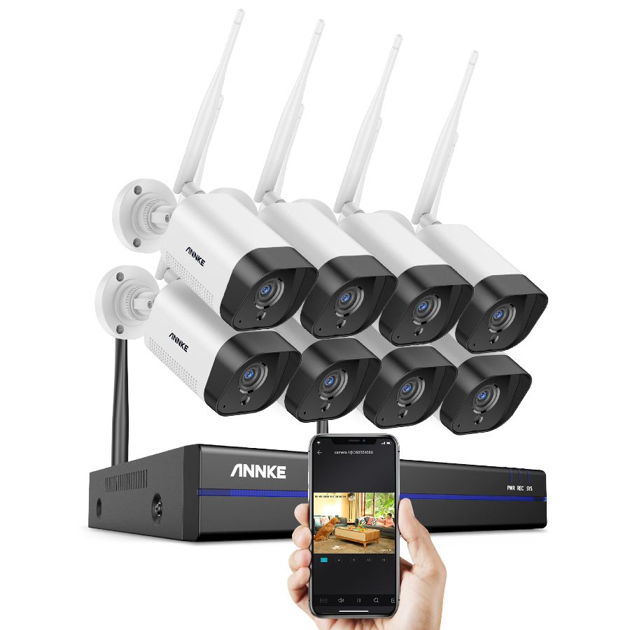 SimpluAcasa™ Sistem performant de supraveghere video WiFi N48WHR+I71GK*8 8 camere tip — Control și Siguranță Zi de Zi