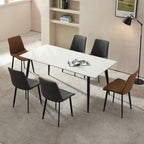 SimpluAcasa™ RESIGILAT - Masă de dining moderna din piatra sinterizata — Confort Practic Pentru Casa Ta