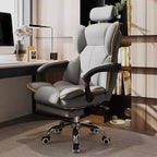 SimpluAcasa™ Scaun Ergonomic Directorial cu Suport Picioare Rabatabil Piele Ecologica — Confort Practic Pentru Casa Ta