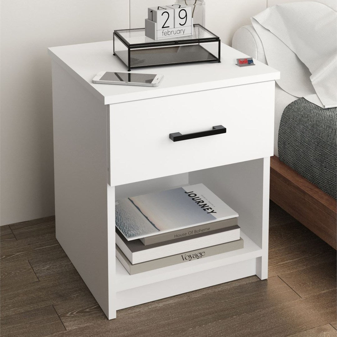 SimpluAcasa™ Noptiera cu sertar clasica noptiera dormitor 40 x 45 cm — Confort Practic Pentru Casa Ta