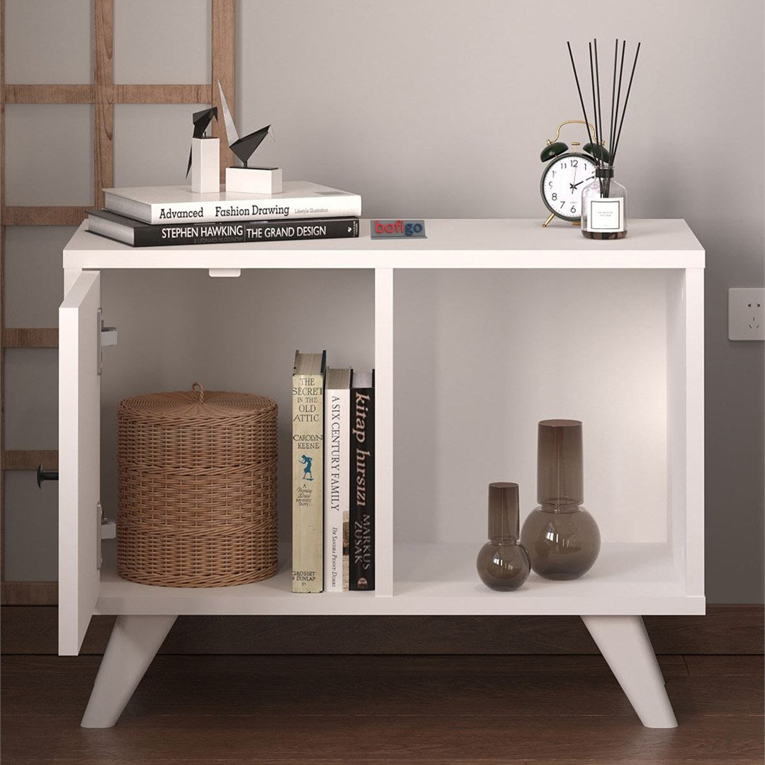 SimpluAcasa™ Noptiera Mikonos cu sertar noptiera dormitor 40 x 55 cm — Confort Practic Pentru Casa Ta