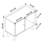 SimpluAcasa™ Noptiera Mikonos cu sertar noptiera dormitor 40 x 55 cm — Confort Practic Pentru Casa Ta
