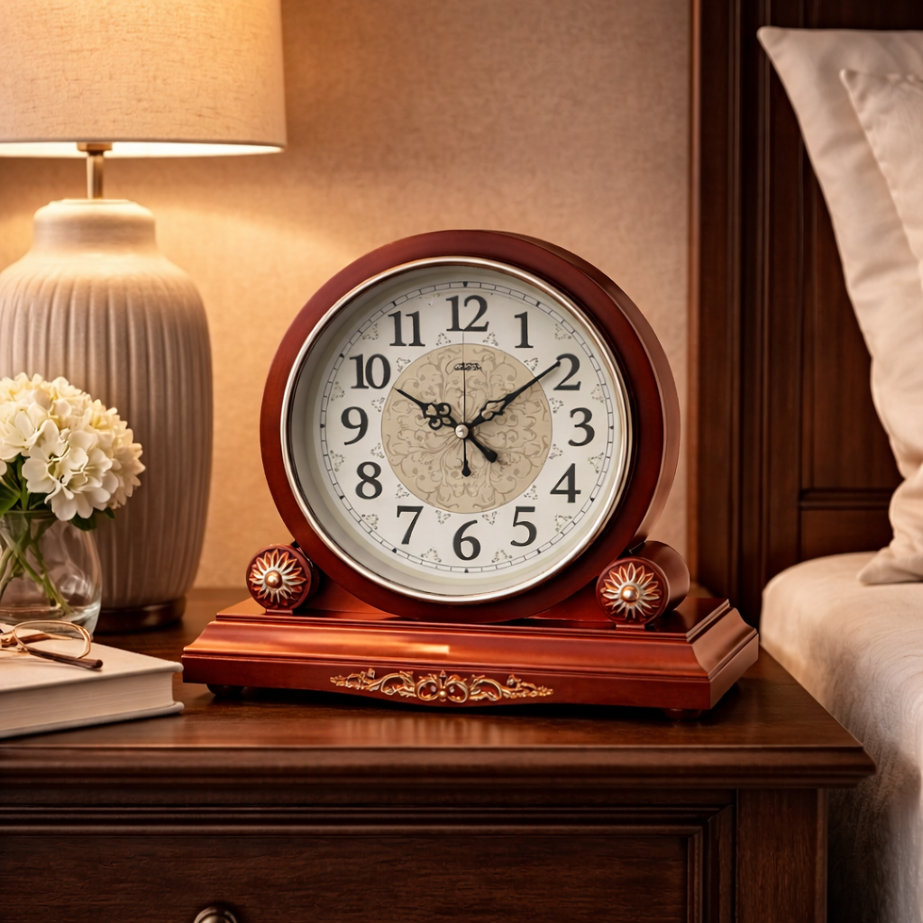 SimpluAcasa™ Ceas de masa decorativ – design elegant vintage 26 x — Confort Practic Pentru Casa Ta Imagine secundară a produsului