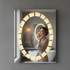 SimpluAcasa™ Oglinda led ovala premium 60x80 — Confort Practic Pentru Casa Ta