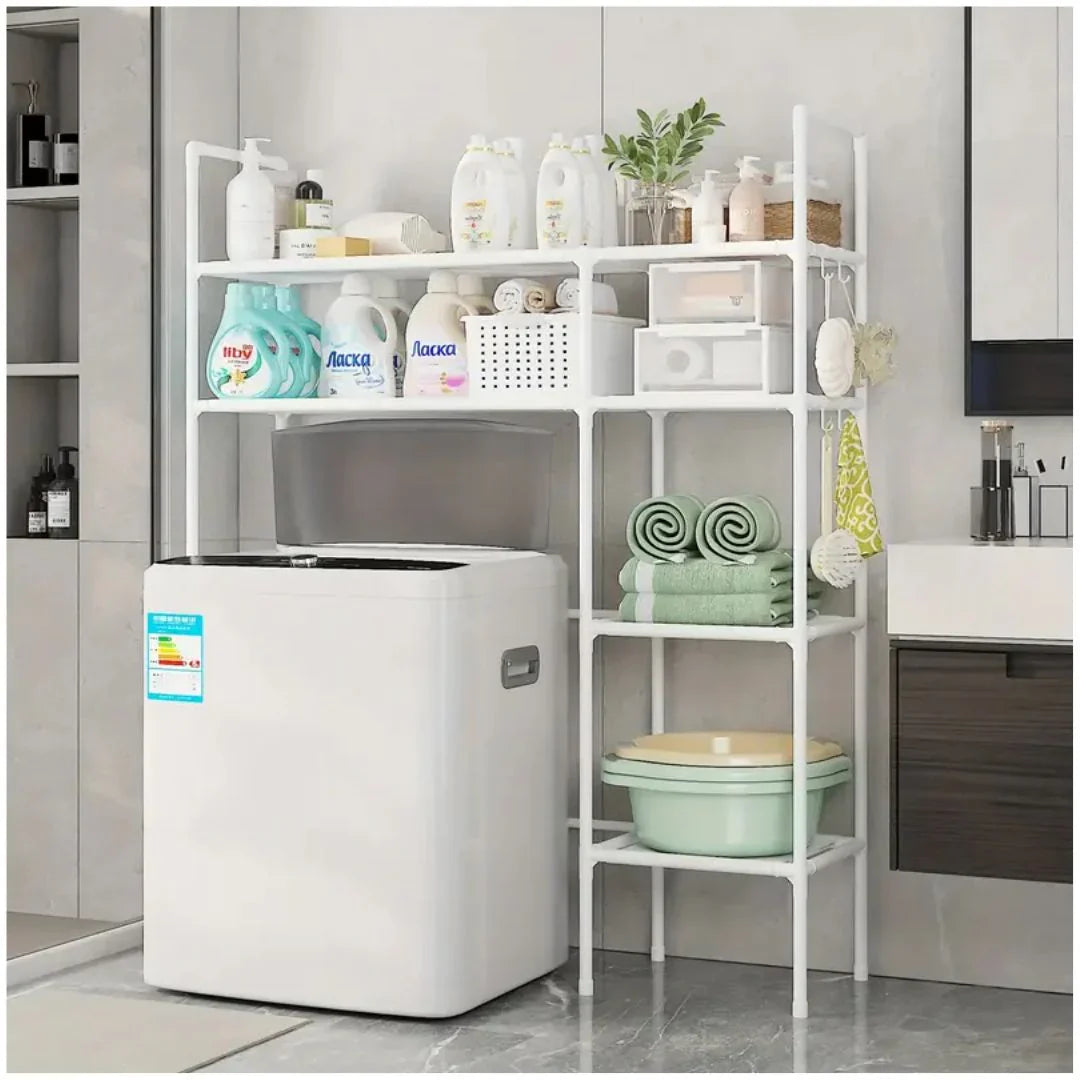 SimpluAcasa™ Raft Depozitare Masina Spalat sau Toaleta 138x106x25cm Metal — Confort Practic Pentru Casa Ta Imagine principală a produsului
