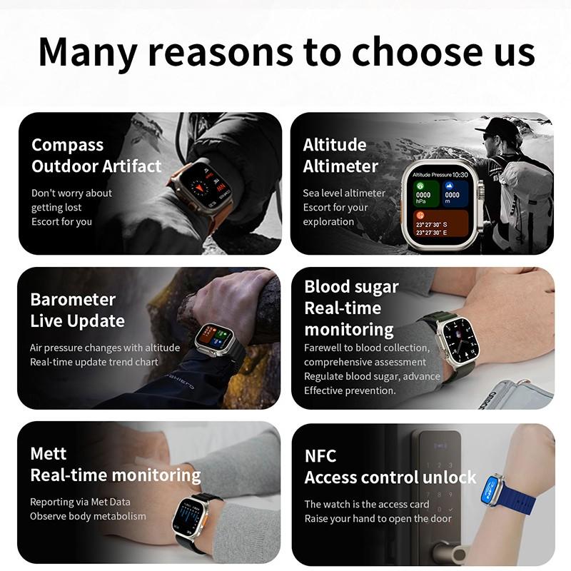 SimpluAcasa™ Ceas Smartwatch Z69 Ultra Watch — Utilitate Smart Zi de Zi