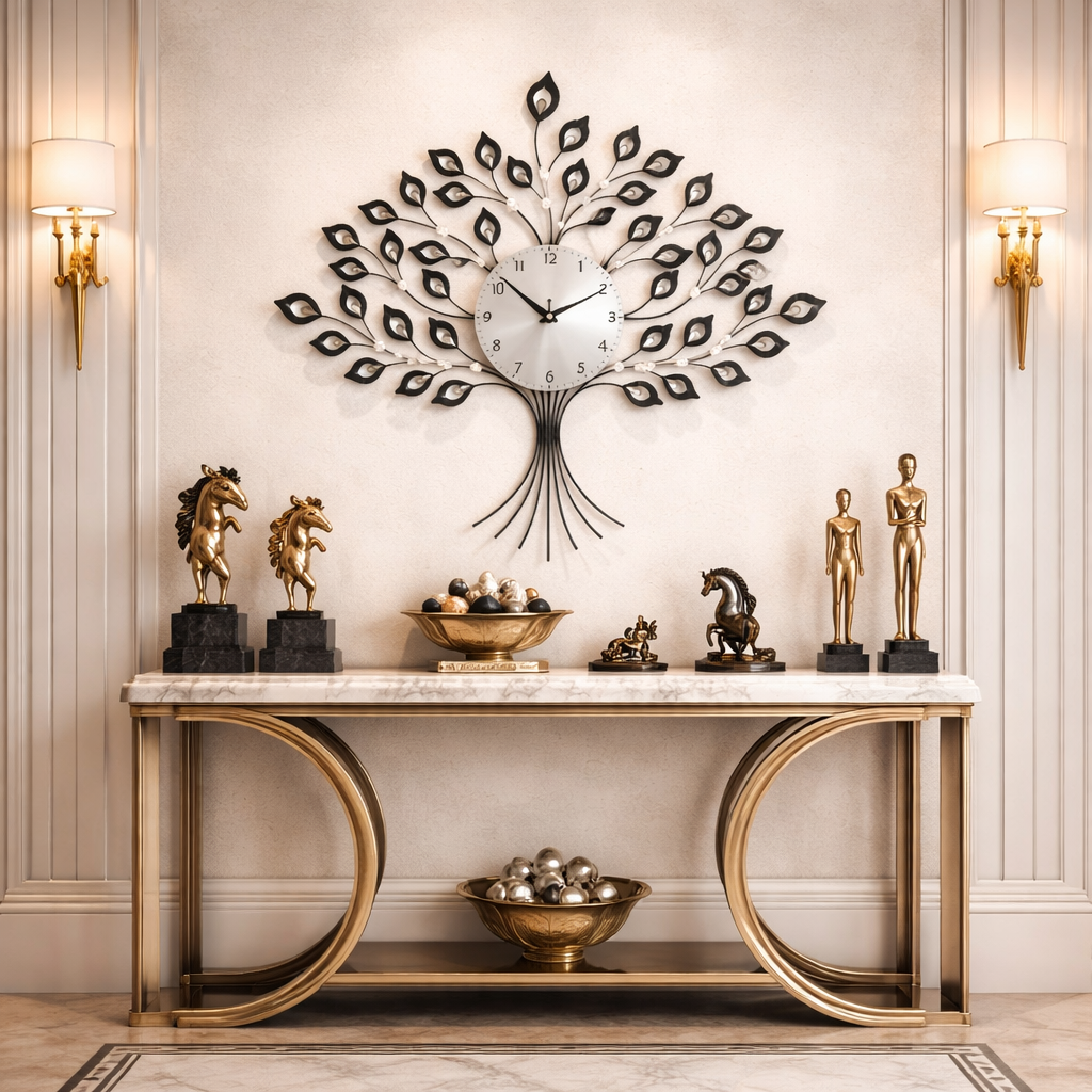 SimpluAcasa™ Ceas decorativ de perete mecanism silentios 66 x 56 cm — Confort Practic Pentru Casa Ta Imagine secundară a produsului
