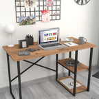 SimpluAcasa™ Birou cu 2 rafturi laterale birou 120 x 60 cm — Confort Practic Pentru Casa Ta