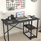 SimpluAcasa™ Birou cu 2 rafturi laterale birou 120 x 60 cm — Confort Practic Pentru Casa Ta
