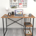 SimpluAcasa™ Birou cu 2 rafturi laterale birou 120 x 60 cm — Confort Practic Pentru Casa Ta