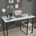 SimpluAcasa™ Birou cu 2 rafturi laterale birou 120 x 60 cm — Confort Practic Pentru Casa Ta
