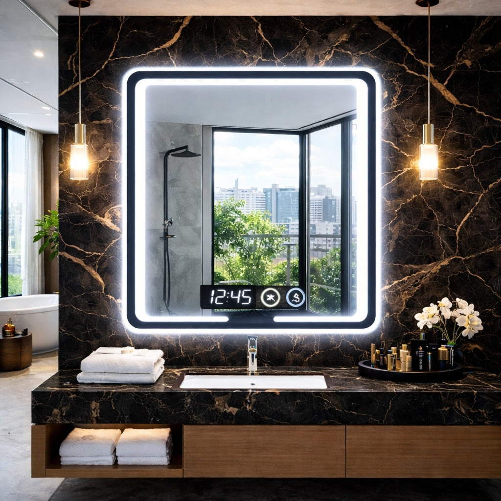 SimpluAcasa™ Oglinda led premium 80x60 — Confort Practic Pentru Casa Ta