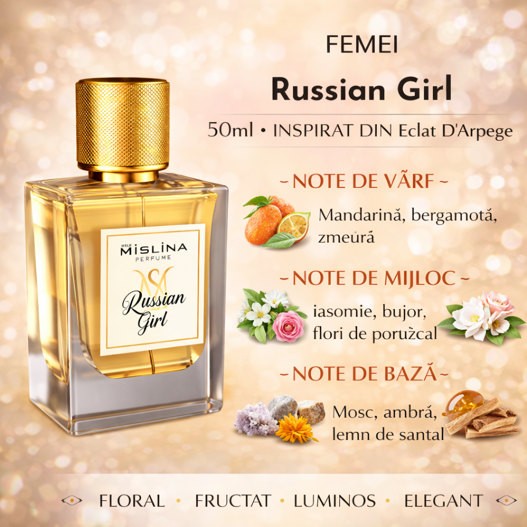 Parfum Mislina Damă Russian Girl 50ml – Inspirat din Eclat D’Arpege, M004
