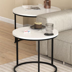 SimpluAcasa™ Set 2 masute Hilal Zigon masute cafea 60 x 50 — Confort Practic Pentru Casa Ta
