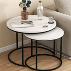 SimpluAcasa™ Set 2 masute Hilal Zigon masute cafea 60 x 50 — Confort Practic Pentru Casa Ta
