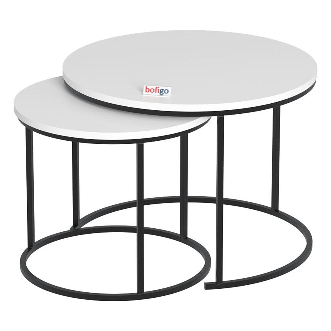 SimpluAcasa™ Set 2 masute Hilal Zigon masute cafea 60 x 50 — Confort Practic Pentru Casa Ta