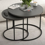 SimpluAcasa™ Set 2 masute Hilal Zigon masute cafea 60 x 50 — Confort Practic Pentru Casa Ta