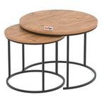 SimpluAcasa™ Set 2 masute Hilal Zigon masute cafea 60 x 50 — Confort Practic Pentru Casa Ta