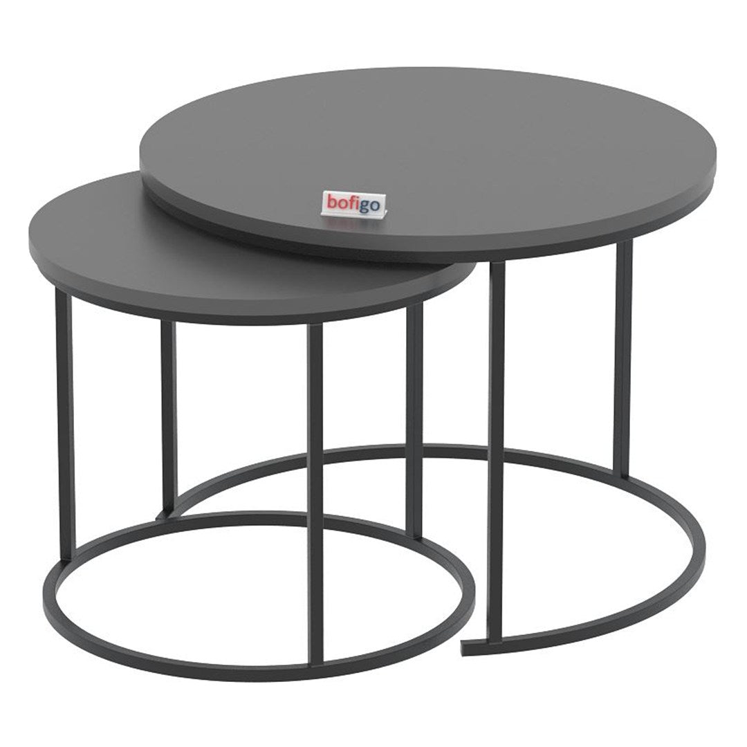 SimpluAcasa™ Set 2 masute Hilal Zigon masute cafea 60 x 50 — Confort Practic Pentru Casa Ta