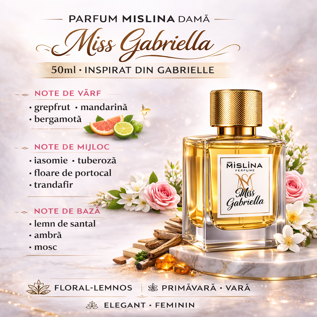 Parfum Damă Mislina Miss Gabriella 50ml – Inspirat din Gabrielle, M087 Imagine secundară a produsului