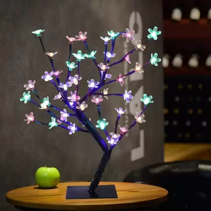 Copacel de Craciun, 36 LED Cherry, Blossom Bonsai Imagine principală a produsului