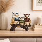 SimpluAcasa™ Decoratiune bufnite pe creanga 21 x 17 cm — Confort Practic Pentru Casa Ta