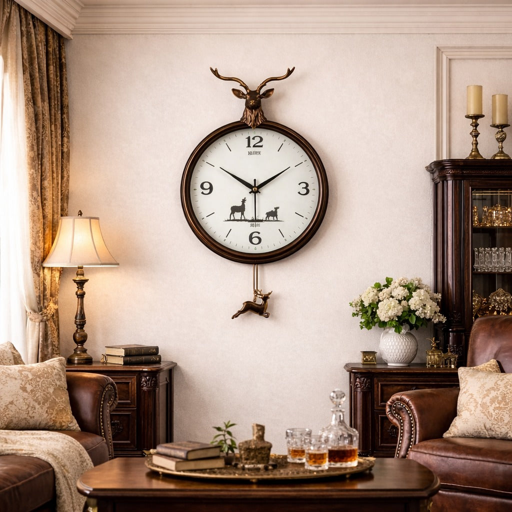 SimpluAcasa™ Ceas de perete decorativ cu pendul – elegant – 65 — Confort Practic Pentru Casa Ta Imagine secundară a produsului
