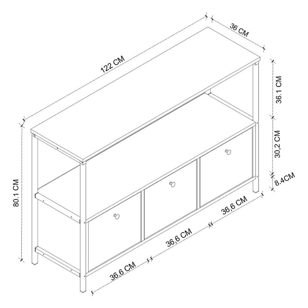SimpluAcasa™ Consola cu usa rabatabila masa hol 100 x 80 cm — Confort Practic Pentru Casa Ta
