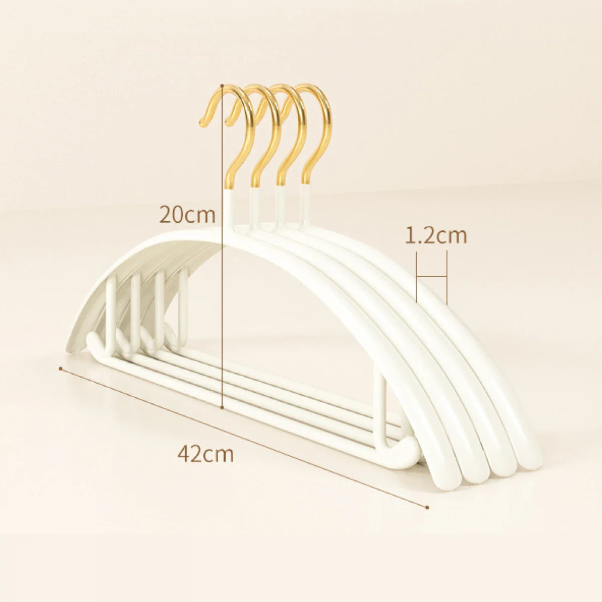 SimpluAcasa™ Set 10 umerase metalice cu  antialunecare — Confort Practic Pentru Casa Ta
