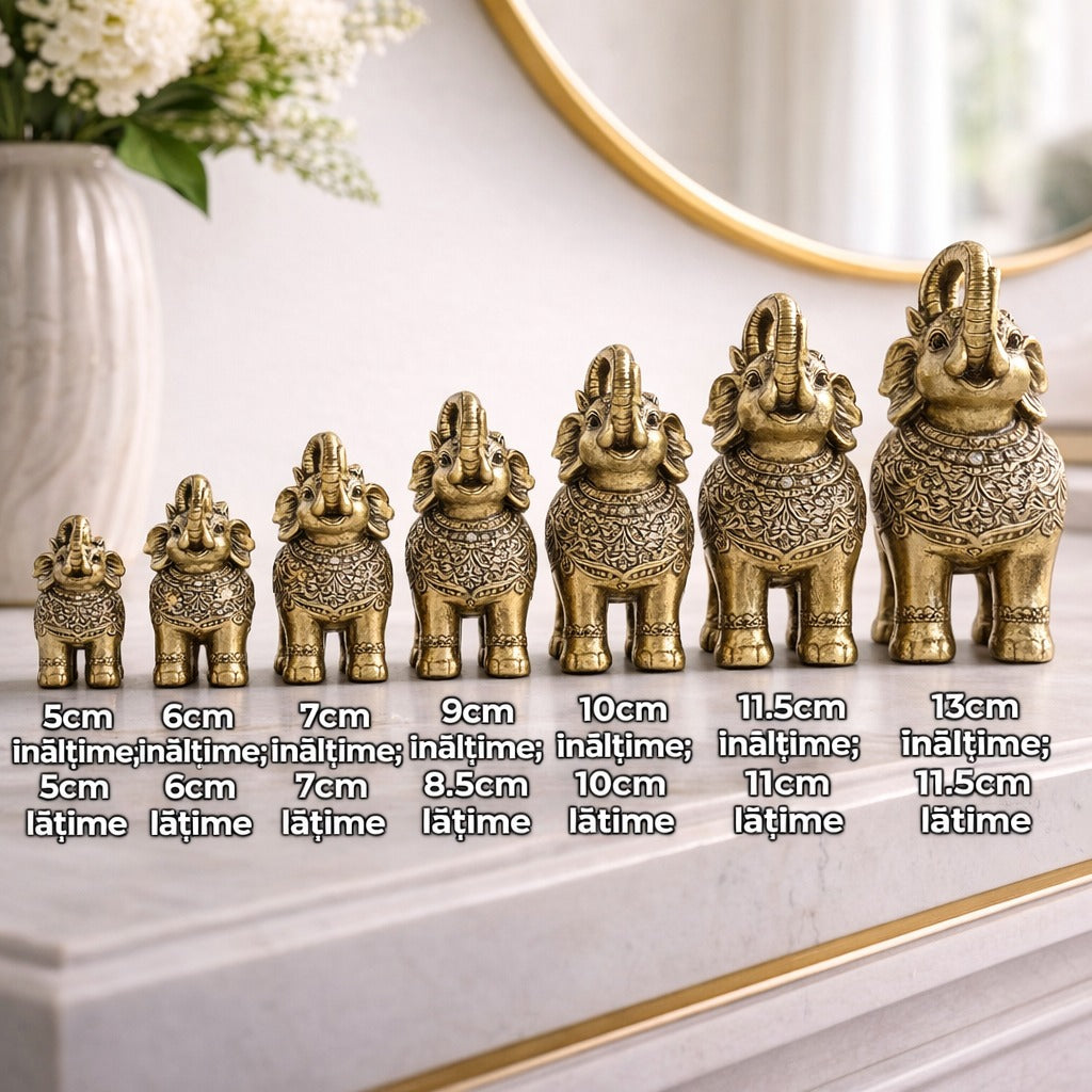 SimpluAcasa™ Set elefanti decorativi din rasina — Confort Practic Pentru Casa Ta