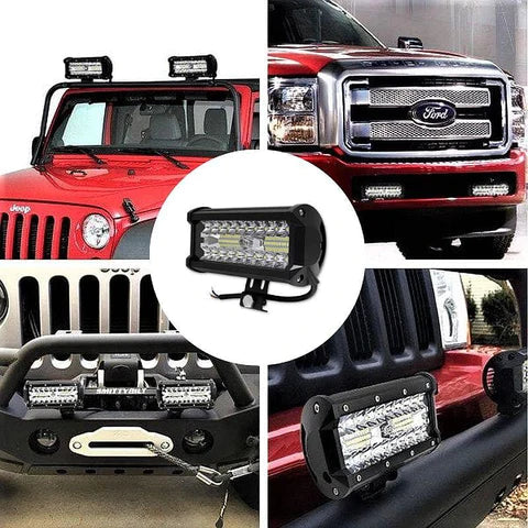 Proiector Led auto Off Road dreptunghiular, 144w 14000lm IP68 Imagine principală a produsului