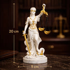 SimpluAcasa™ Lady Justice decorativa 20 cm – simbol al echilibrului si — Confort Practic Pentru Casa Ta