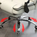 SimpluAcasa™ Scaun Ergonomic Directorial cu Suport Picioare Rabatabil Piele Ecologica — Confort Practic Pentru Casa Ta