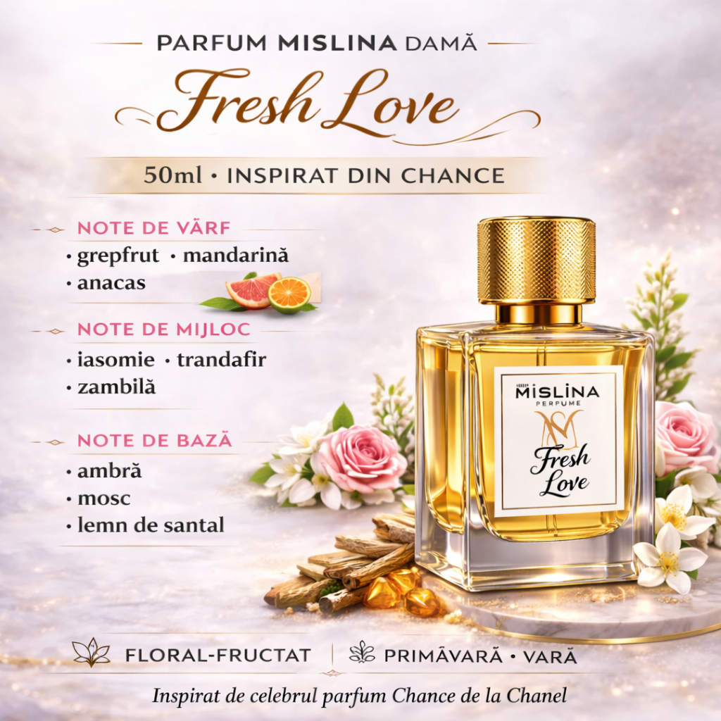 Parfum Damă Mislina Fresh Love 50ml – Inspirat din Chance, M086 Imagine secundară a produsului
