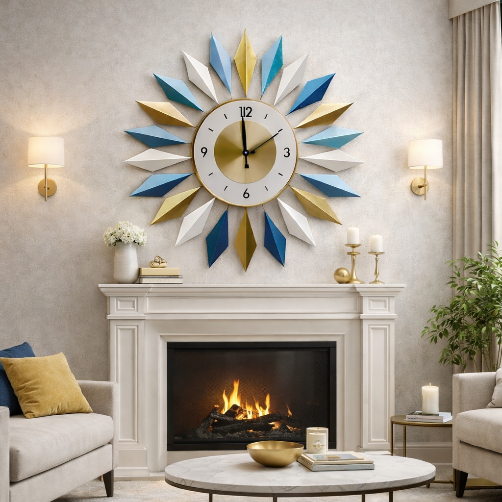 SimpluAcasa™ Ceas de perete decorativ 60 cm — Confort Practic Pentru Casa Ta