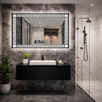 SimpluAcasa™ Oglinda LED Premium pentru Baie 80x60 cm Iluminare 3 Culori — Confort Practic Pentru Casa Ta