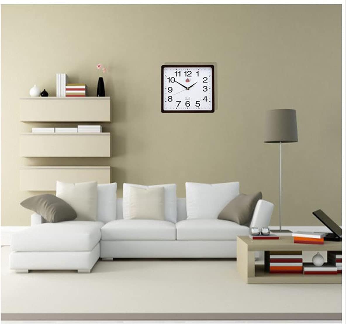 SimpluAcasa™ Ceas de perete silentios 35 cm mecanism quartz cifre mari — Confort Practic Pentru Casa Ta
