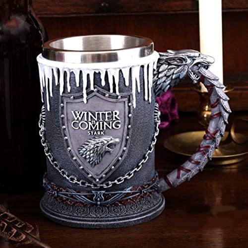 SimpluAcasa™ Halba de bere medievala 600 ml Winter is Coming — Mai Mult Confort Oriunde