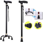 SimpluAcasa™ Baston de sprijin reglabil cu 4 puncte de sustinere — Mai Mult Confort Oriunde