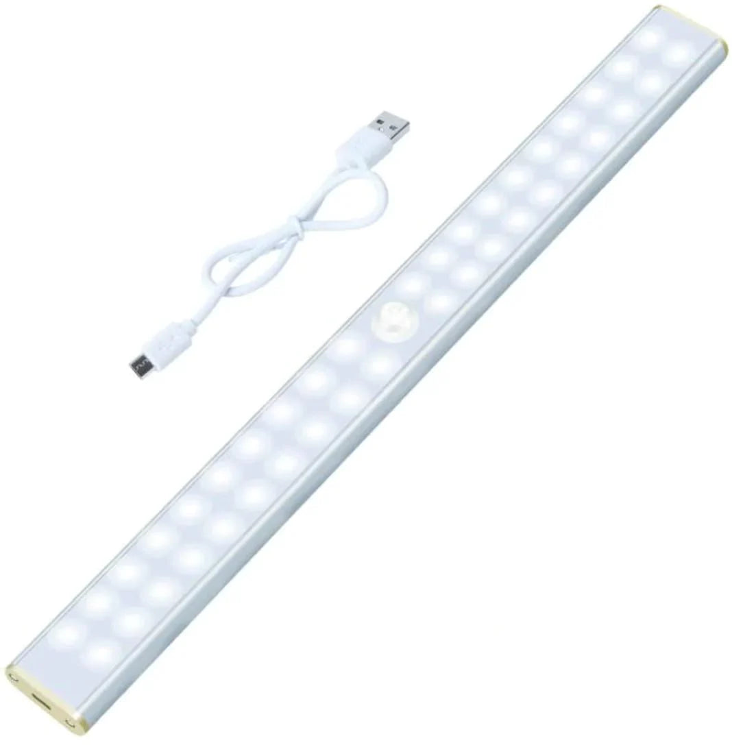 Lampa led cu senzor de miscare, suport magnetic, reincarcare prin USB, portabila, lumina rece Imagine principală a produsului