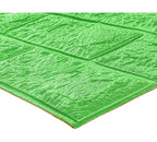 SimpluAcasa™ Tapet 3D caramida Verde lime auto-adeziv pentru interior 70 x — Confort Practic Pentru Casa Ta