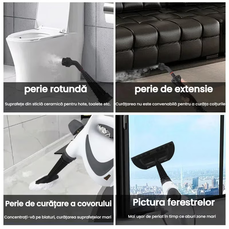 SimpluAcasa™ Aparat de Curatat cu Abur 1050W — Confort Practic Pentru Casa Ta Imagine secundară a produsului
