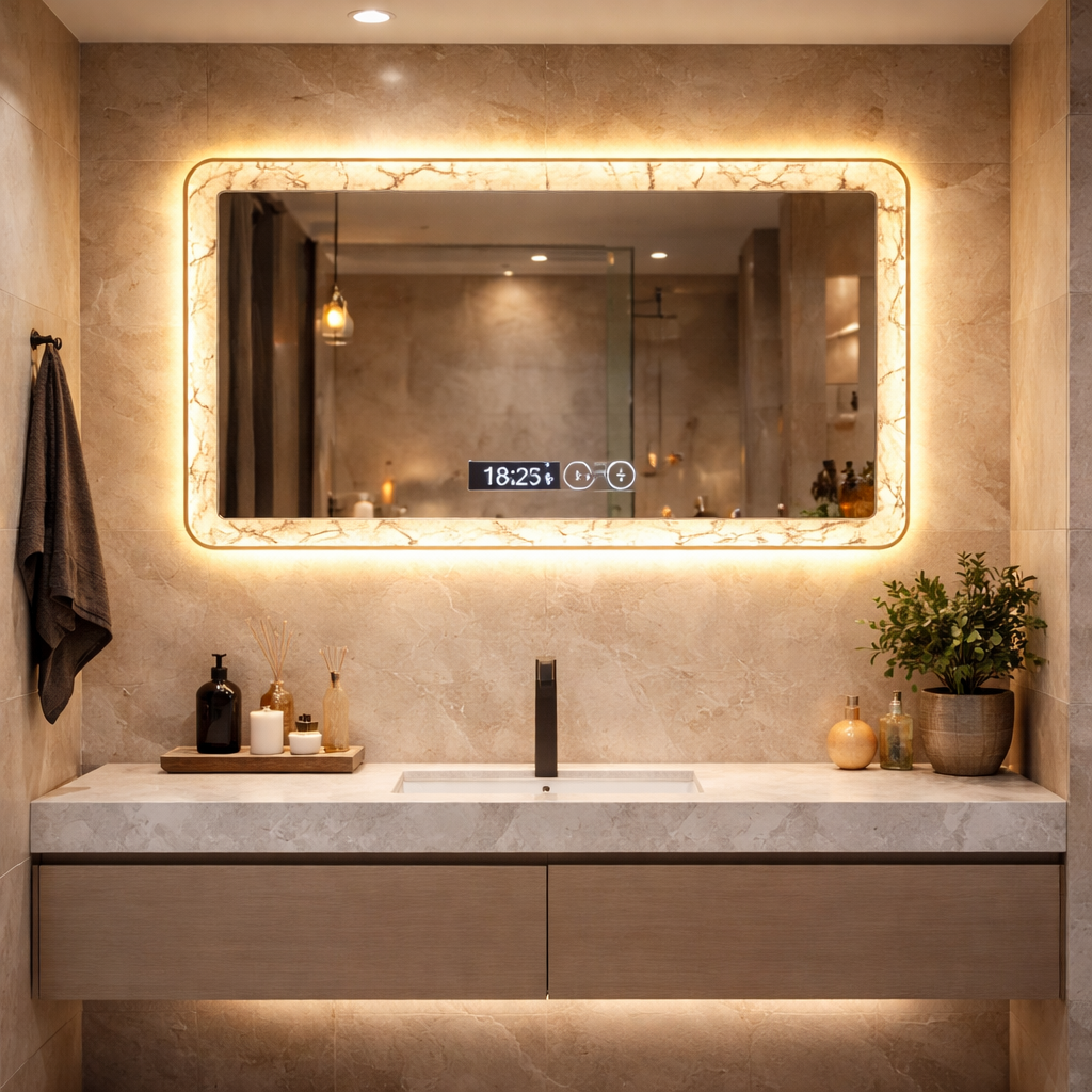 SimpluAcasa™ Oglinda LED 60 x 80 cm 60 x 80 cm — Confort Practic Pentru Casa Ta