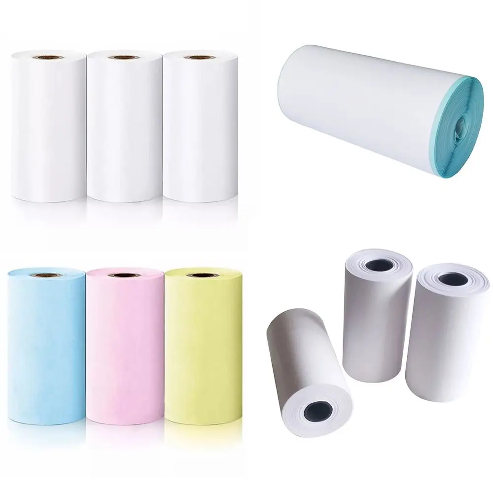 Set 9 role hartie termica pentru imprimanta termica sau casa de marcat, 57x25mm Imagine principală a produsului