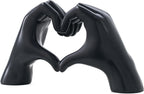 SimpluAcasa™ Decoratiune sculpturala maini in forma de inima – rasina – — Confort Practic Pentru Casa Ta