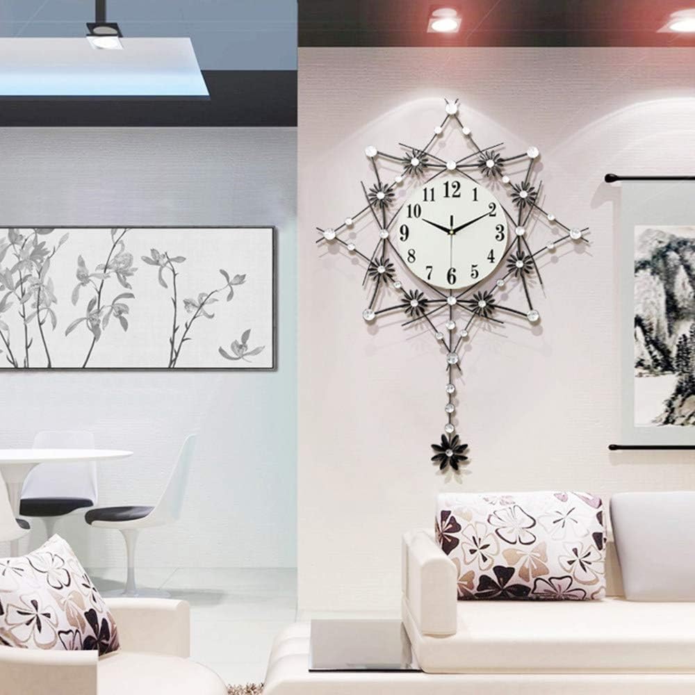 SimpluAcasa™ Ceas decorativ de perete metal cu pendul 60x60 cm design — Confort Practic Pentru Casa Ta Imagine secundară a produsului