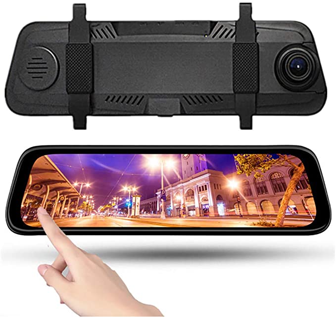 Camera auto tip oglinda retrovizoare Starlight Night Vision, 10 inch, LCD, dual cam Imagine principală a produsului