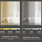 SimpluAcasa™ Oglinda LED 90 x 70 cm cu Afisaj Digital si — Confort Practic Pentru Casa Ta