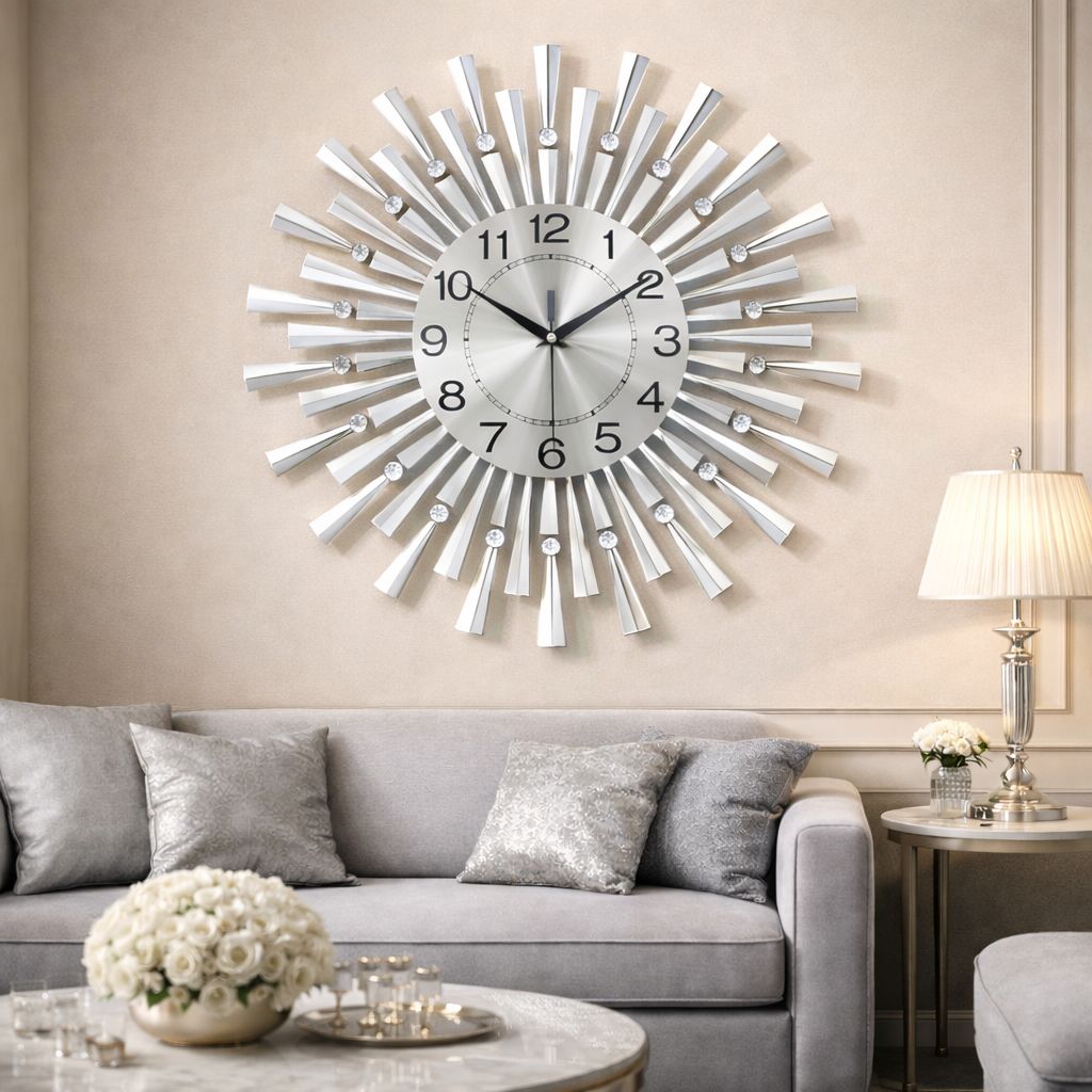 SimpluAcasa™ RESIGILAT - Ceas de perete modern 60 cm — Confort Practic Pentru Casa Ta