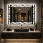 SimpluAcasa™ Oglinda LED Premium pentru Baie 80x60 cm Iluminare 3 Culori — Confort Practic Pentru Casa Ta